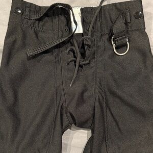 Black Lace Up Sports Pants